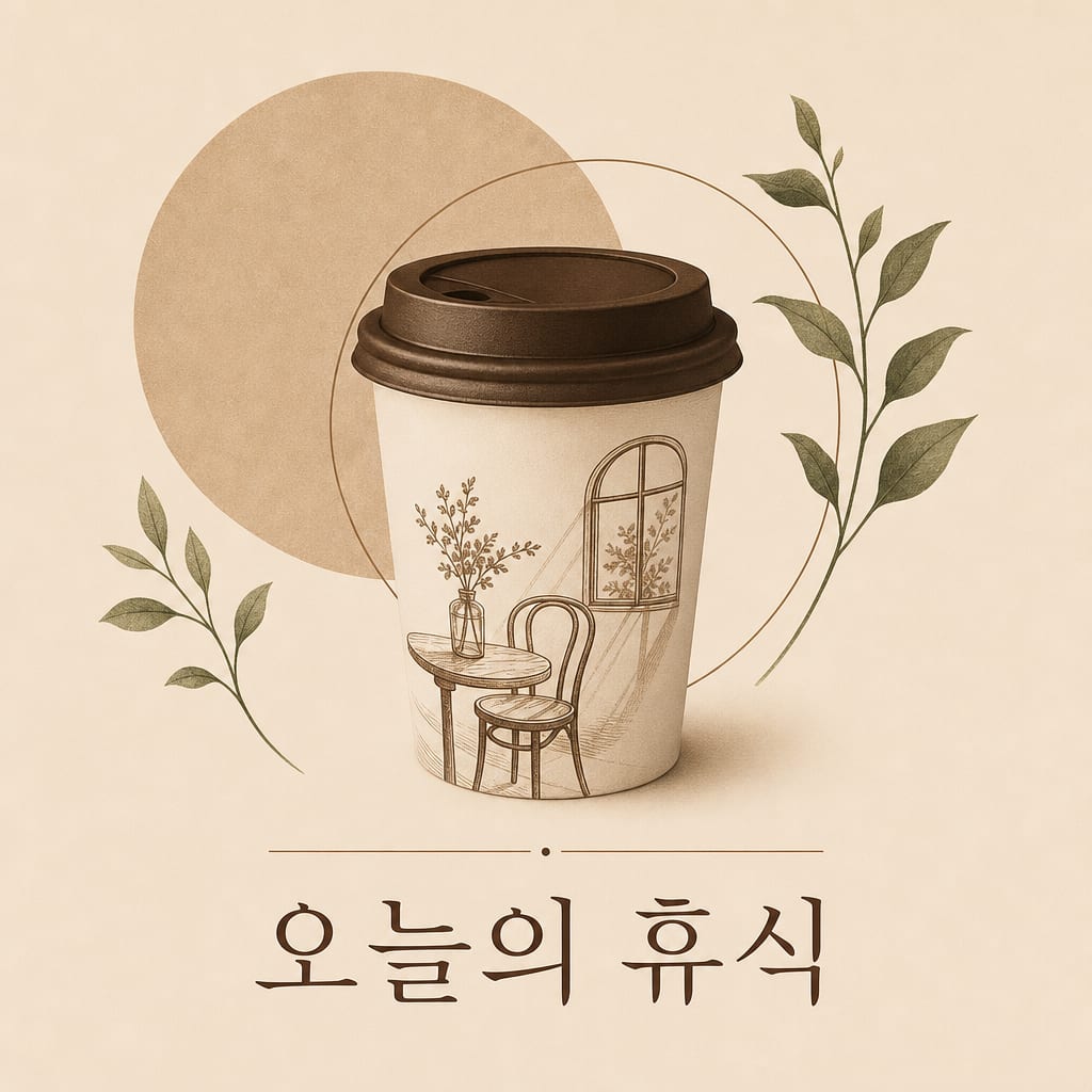 한 줄 프롬프트로 생성한 카페 시즌 한정 컵 라벨 스티커 시안